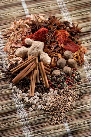 dried tomato - Selection of spicies Stock Photo - Rights-Managed, Code: 825-06048096