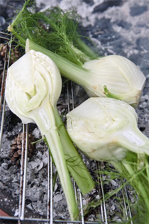 fennel dish - Fennel on the barbecue Stock Photo - Rights-Managed, Code: 825-06048160