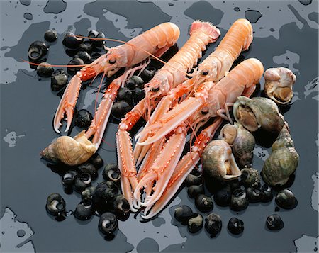 shellfish - Dublin Bay prawns Stock Photo - Rights-Managed, Code: 825-06048187