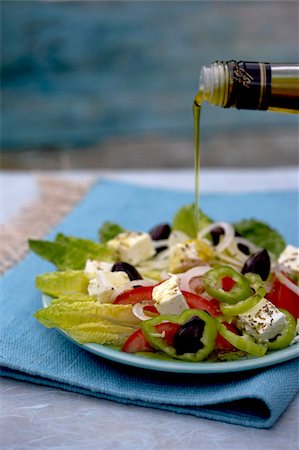 simsearch:652-03801435,k - Greek salad Foto de stock - Con derechos protegidos, Código: 825-06048509