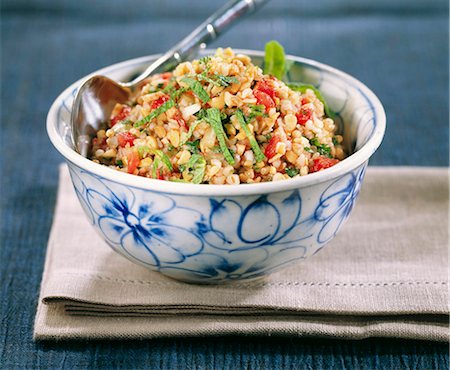 Crushed soya bean tabbouleh Stock Photo - Rights-Managed, Code: 825-06048750