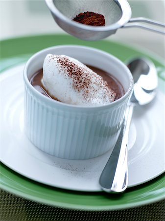 ramekin - Revisited chocolate floating island Stock Photo - Rights-Managed, Code: 825-06315201