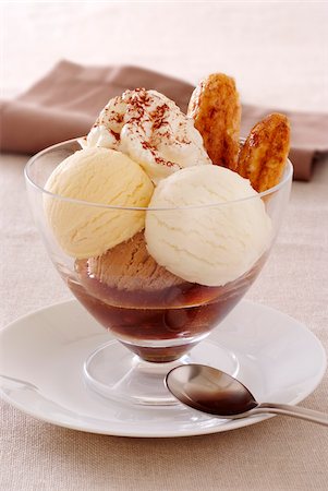 Venitian ice cream dish Stock Photo - Rights-Managed, Code: 825-06315359