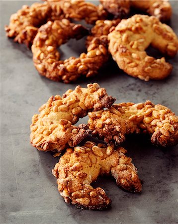 french gourmet - Pine nut croissants Stock Photo - Rights-Managed, Code: 825-06315596