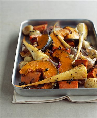 Roasted old-fashioned vegetables Stock Photo - Rights-Managed, Code: 825-06315847