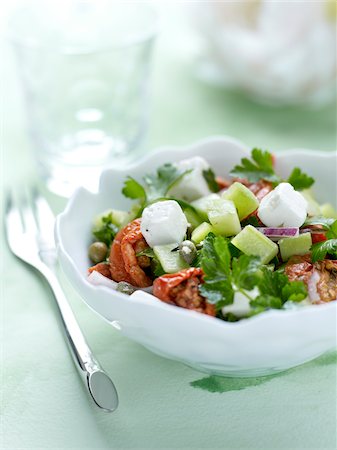feta - Greek salad Foto de stock - Con derechos protegidos, Código: 825-06315951