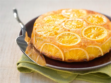 simsearch:652-05807418,k - Orange cake Stock Photo - Rights-Managed, Code: 825-06316124