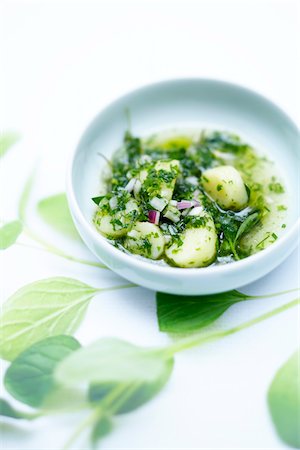 simsearch:652-03801735,k - Potato and herb salad Stock Photo - Rights-Managed, Code: 825-06316180