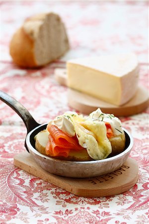 raclette - Smoked salmon Raclette Stock Photo - Rights-Managed, Code: 825-06316674