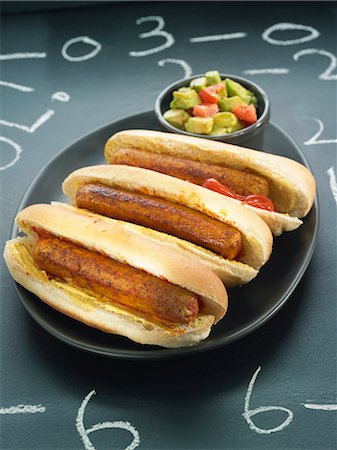 Vegan hot dogs Foto de stock - Con derechos protegidos, Código: 825-06815747