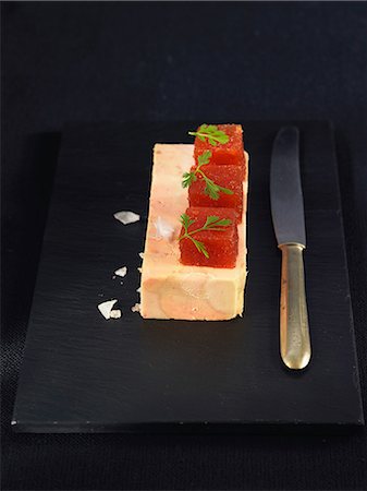 Foie gras terrine with quince paste Stock Photo - Rights-Managed, Code: 825-06816021