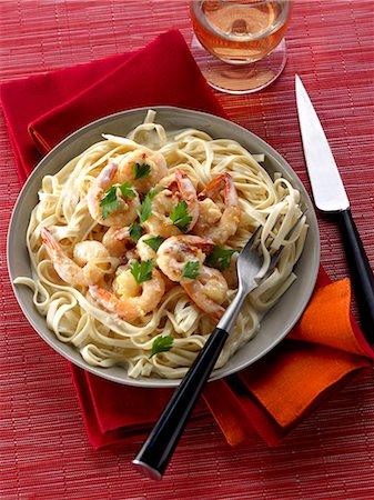 simsearch:825-06816564,k - Tagliatelles with gambas and aniseed Stock Photo - Rights-Managed, Code: 825-06816164