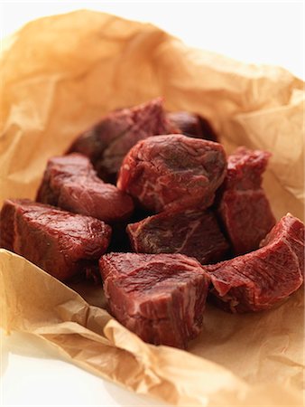 simsearch:825-03629505,k - Pieces of raw beef Foto de stock - Con derechos protegidos, Código: 825-06816191