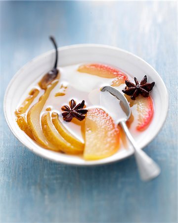 pear salad - Pear and apple fruit salad with aniseed Stock Photo - Rights-Managed, Code: 825-06816486