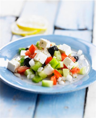 Greek salad Foto de stock - Con derechos protegidos, Código: 825-06816597