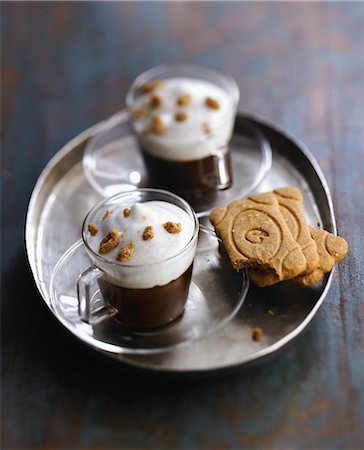 speculoos - Coffee mousse Foto de stock - Con derechos protegidos, Código: 825-06816718