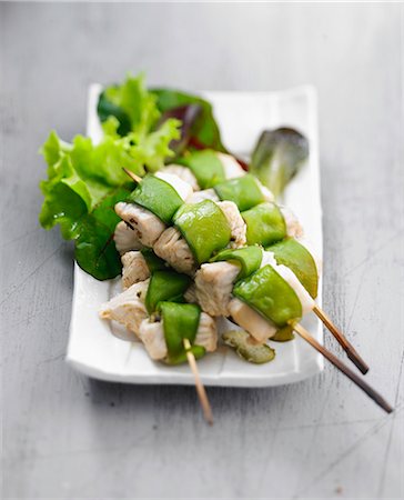 simsearch:825-07076865,k - Turkey and sugar pea brochettes Stock Photo - Rights-Managed, Code: 825-06816751