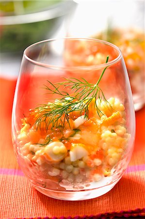 surimi - Tapioca,surimi and salmon roe salad Photographie de stock - Rights-Managed, Code: 825-06816765