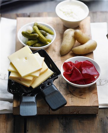 raclette - Ingredients for a Dukan Raclette Photographie de stock - Rights-Managed, Code: 825-06816974