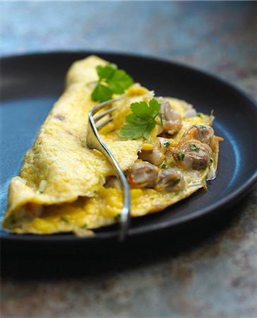 Cockle omelette Photographie de stock - Rights-Managed, Code: 825-06816990