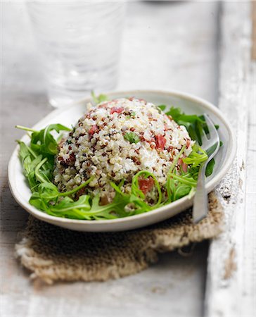 quinoa - Quinoa,cream cheese and grisons meat dome Stock Photo - Rights-Managed, Code: 825-06817040