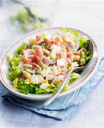 simsearch:825-05989088,k - Fresh salad à la piémontaise Stock Photo - Rights-Managed, Code: 825-06817190