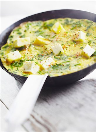 Cheese and herb omelette Stock Photo - Rights-Managed, Code: 825-06817220