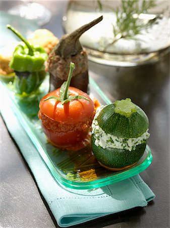 simsearch:825-07599698,k - Provençal-style stuffed vegetables Photographie de stock - Rights-Managed, Code: 825-06817350