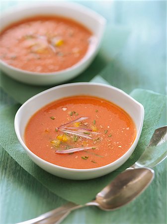 Andalusian gazpacho Stock Photo - Rights-Managed, Code: 825-06817361
