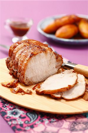 simsearch:825-07599474,k - Roast pork with confit onions Foto de stock - Con derechos protegidos, Código: 825-06817505