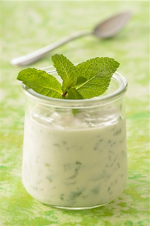 simsearch:825-05985809,k - Mint yoghurt Stock Photo - Rights-Managed, Code: 825-06817963