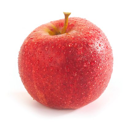 simsearch:825-07078261,k - Cut-out red apple with droplets Foto de stock - Direito Controlado, Número: 825-07076502