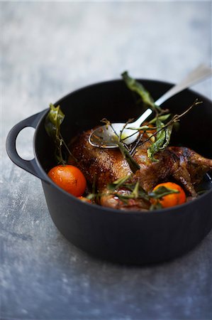 stewed fruit - Duckling and clementine casserole Stock Photo - Rights-Managed, Code: 825-07076796