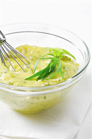 simsearch:652-05809588,k - Béarnaise sauce made with tarragon and olive oil Stock Photo - Rights-Managed, Code: 825-07076912