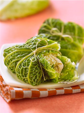 simsearch:825-07522386,k - Cabbage leaves stuffed with quinoa and turkey Stock Photo - Rights-Managed, Code: 825-07077028