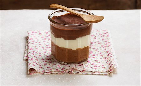 simsearch:825-07076439,k - Three chocolate terrine Stock Photo - Rights-Managed, Code: 825-07077347