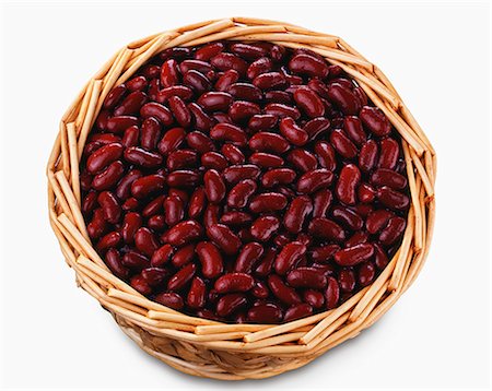 simsearch:825-07078214,k - Basket of red kidney beans Stock Photo - Rights-Managed, Code: 825-07077400