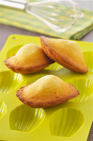 Madeleines and a silicone mould Stock Photo - Rights-Managed, Code: 825-07078019