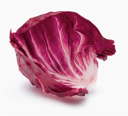 photograph of lettuce - Red chicory leaf Stock Photo - Rights-Managed, Code: 825-07078265