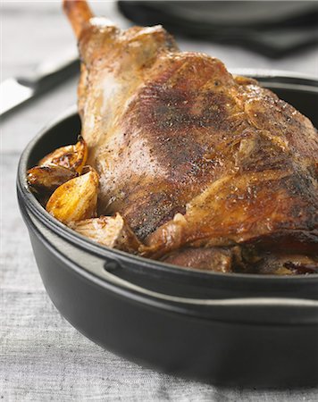 simsearch:825-06315594,k - Spicy roasted leg of lamb Stock Photo - Rights-Managed, Code: 825-07522184