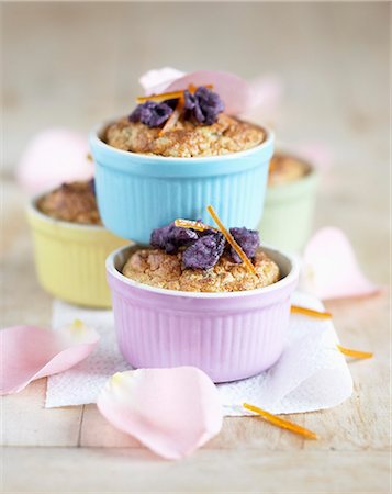 simsearch:825-07078381,k - Violet and candied orange soufflé Stock Photo - Rights-Managed, Code: 825-07522544