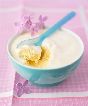 simsearch:825-07523009,k - Vanilla ice cream Stock Photo - Rights-Managed, Code: 825-07522640