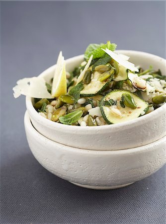 simsearch:825-06316796,k - Wheat with zucchini,capers and parmesan Photographie de stock - Rights-Managed, Code: 825-07522676