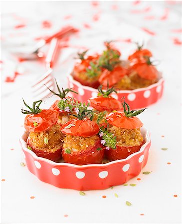 simsearch:825-07522386,k - Stuffed tomatoes Stock Photo - Rights-Managed, Code: 825-07522759