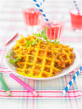 simsearch:825-07522840,k - Vegetable and Comté savoury waffles Stock Photo - Rights-Managed, Code: 825-07522765