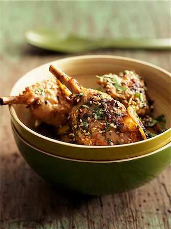 simsearch:825-07522758,k - Sauteed chicken with sesame seeds Stock Photo - Rights-Managed, Code: 825-07522772