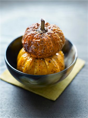 simsearch:825-07522386,k - Mini pumpkins baked in the oven with soya sauce Stock Photo - Rights-Managed, Code: 825-07522871