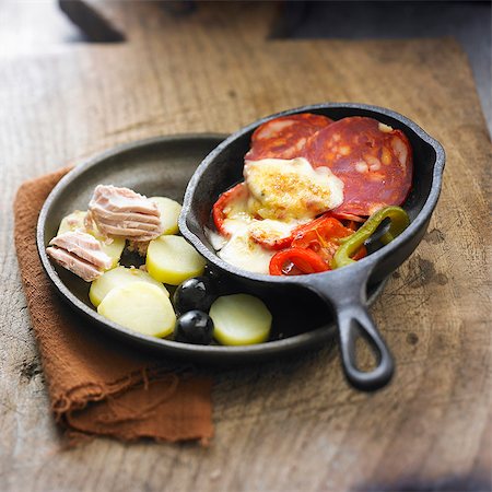 french gourmet - Raclette Basque Stock Photo - Rights-Managed, Code: 825-07522932