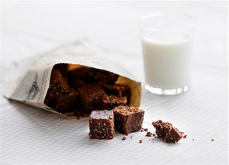 Chocolate brownies Stock Photo - Rights-Managed, Code: 825-07523067