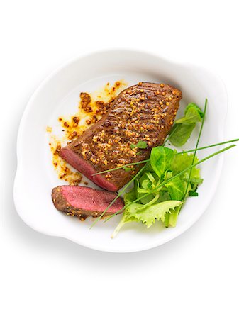 simsearch:825-03627991,k - Beef steak with grain mustard Stock Photo - Rights-Managed, Code: 825-07599510